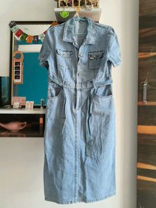 Stylish Denim Shirt Dress