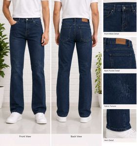 Men's Dark Wash Denim Jeans