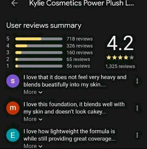 Kylie Cosmetics Power Plush Foundation