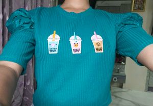 Cute Bubble Tea Graphic Top