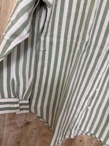 Striped Button-Up Shirt