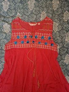 Pink dress/ kurti/ flow pattern