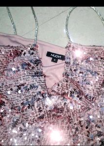 Westside Sparkly Sequin Camisole Top