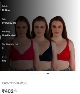 Combo Of 3 Non-Padded Bras