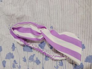 Set of Two Stylish Purple Headbands