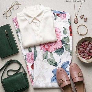 y2k Floral Print  Pants