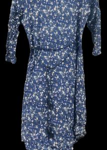 Beautiful Women Blue Printed Dress
