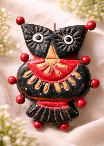 Handmade Clay Owl Showpiece