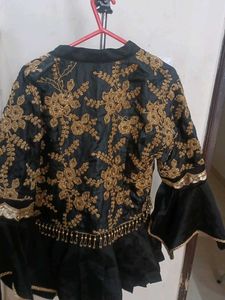 Black Embroidered Blouse