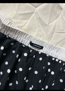 Black Polka Dot Bubble Skirt