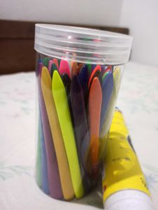 crayon plastics and colour pencil combo