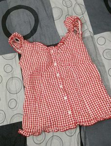 top with gingham style