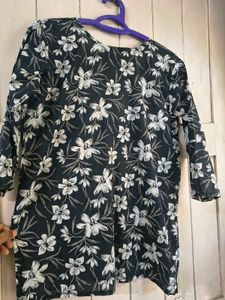 🖤 Pure cotton Floral Short Kurti 🔥