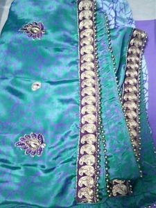 Beads Worked Saree