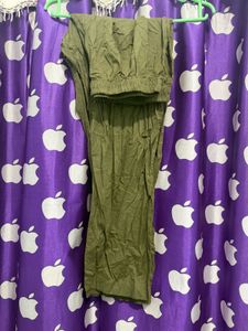 olive kurta set