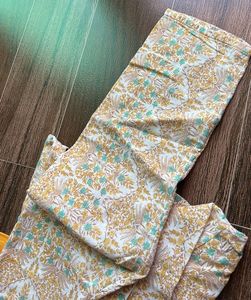 Printed Kurta with Yellow Palazzo Set