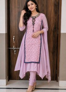 kurta with dupatta in heavy work