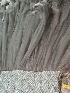 Stunning Grey gown with dupta