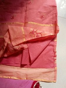 Pink Embroidered Kurta