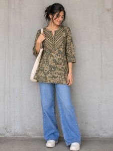 Fabindia Striped short Kurti