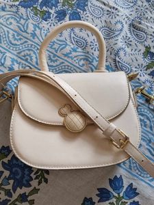 Cute Cream Crossbody Bag
