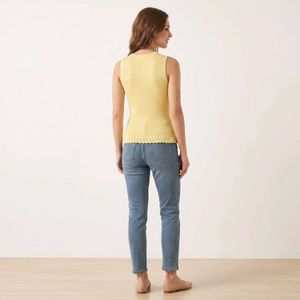 Sleeveless Linen top
