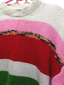 Multi Colour Hand Knitted Sweater
