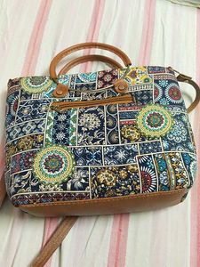 Boho Patchwork Handbag with Sling Strap