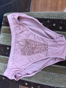 Pink Lace Bra and Panty Set