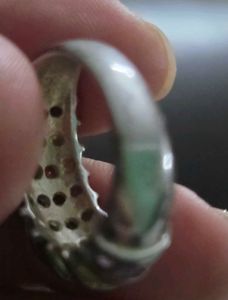 Imported Multi gemstone Statement Ring  Silver