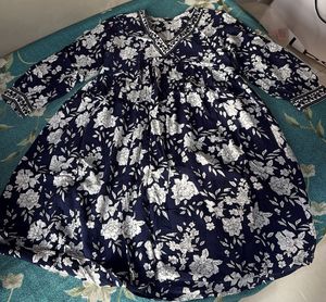 Floral Print V-Neck Dress