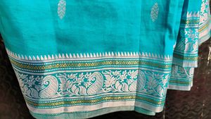 Beautiful saree with zaree work and banarasi t