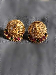 Exquisite Gold Tone Earrings with Embellishments