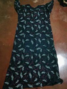 Stylish Leaf Print Kurta