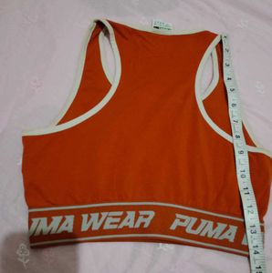 Puma Red Sports Bra Top