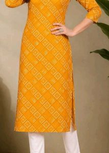 Bandhani print kurta