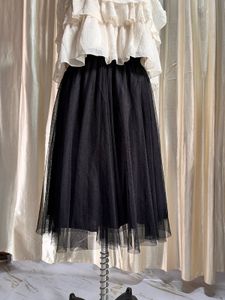 Black tulle skirt