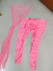 anarkali dress with dupatta and bottom wear