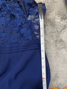 Elegant Navy Lace Formal Dress