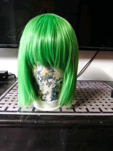 Vibrant Green Bob cosplay Wig