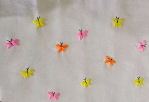 Butterfly Embroidered  canvas Tote Bag