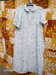 Collar Neck Korean Nighty Or Gown