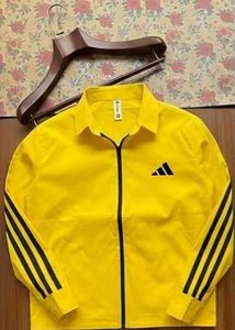 Yellow Adidas zipper shirt 🔥🔥