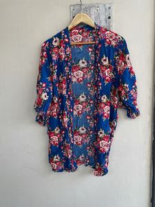 Blue Floral Kimono  sharug