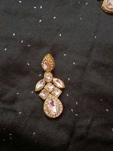 Jwellery Party Wear/Bridal Set With Hair Piece