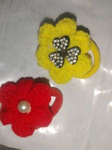 Handmade Crochet Hair Clips Set
