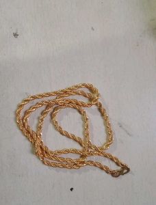 Gold Rope Chain Necklace