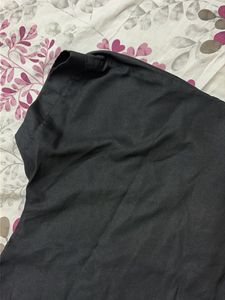 Elegant Black Pleated Blouse