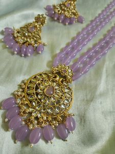Lavender Pearl Necklace