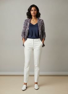 Abstract Print Blazer Jacket
